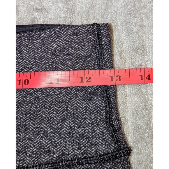 Lululemon Athletica Black Grey Heathered Print High Rise Leggings Size 4 - Picture 7 of 10